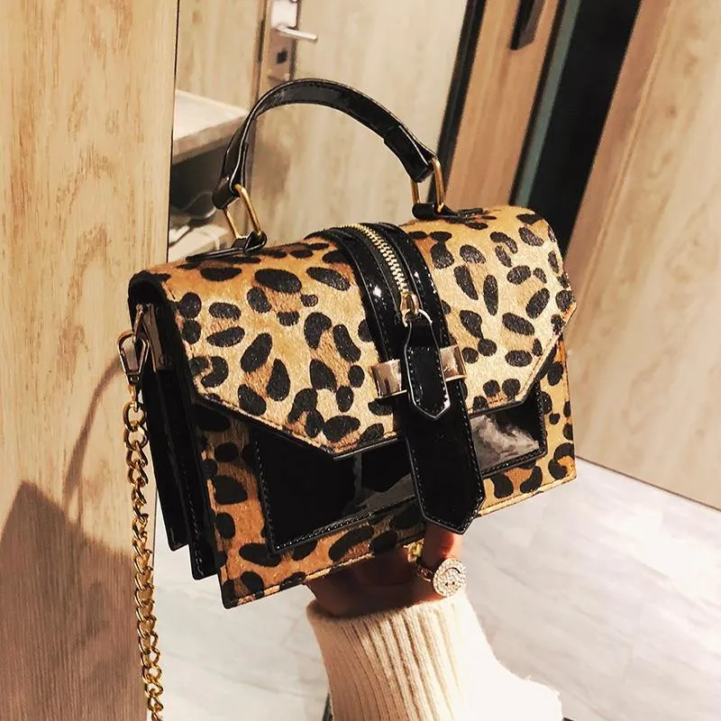 Zoey Leopard Crossbody