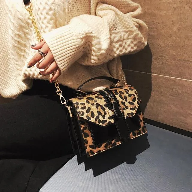Zoey Leopard Crossbody